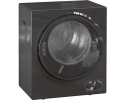 HOMCOM - Wasdroger - 49x40,5x60 cm - Kunststof - Zwart