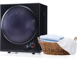 Merax Mini Luchtafvoerdroger 2.5KG - Wasdroger met Wandmontage - Droger - Zwart