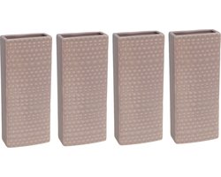 10x Radiator bak waterverdamper 17,7 cm - Rechthoekig Luna oudroze- Waterverdampers voor de verwarming - Luchtvochtigheid verhogen