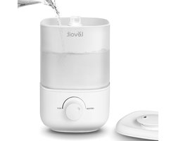 25 l Mini-Luchtbevochtiger tot 25 uur voor Slaapkamer Kinderkamer 26 dB Stille Vul-Luchtbevochtiger voor Babyplanten met 360° Draaibaar Mondstuk Automatische Uitschakeling