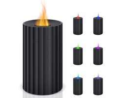 Aromatherapie-luchtbevochtiger van Flame, capaciteit van 100 ml, keuze uit 7 lichtkleuren, draagbaar ontwerp, automatische uitschakelbeveiliging: de ideale keuze voor het bevochtigen en toevoegen van geur aan uw leefruimte.