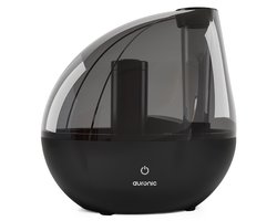 Auronic Luchtbevochtiger - 1,5 Liter - 40m2 - Geschikt voor Woonkamer, Kantoor, Slaapkamer, Babykamer en Meer - Stil - BPA-Vrij - Met Waterfilter - Zwart