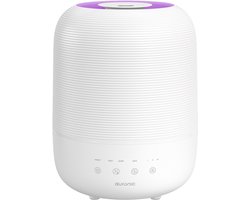 Auronic Luchtbevochtiger - 3L - Geschikt voor Slaapkamer, Babykamer, Kantoor, Woonkamer en Meer - Humidifier - BPA-Vrij - Wit