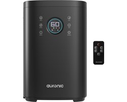 Auronic Luchtbevochtiger - 4 Liter - 40m2 - Geschikt voor Woonkamer, Kantoor, Slaapkamer, Babykamer en Meer - Met Aromatherapie - BPA-Vrij - Zwart