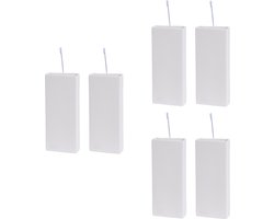Bellatio design Waterverdamper radiator - 12x - dolomiet - wit - 8x20 cm - luchtbevochtiger radiator - verdampingsbakje