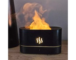 Benson LED luchtbevochtiger - Flame effect - 180 ml - USB Type-C - ABS materiaal