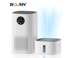 Bosko Luchtreiniger - 2 in 1 Luchtreiniger met Luchtbevochtiger - Luchtreinigers - Voor Huisallergieën en Huisdieren - Luchtreiniger met Hepa Filter H13 - Wit