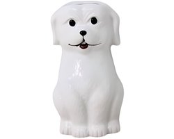 Concorde Waterverdamper radiator - hond - wit - kunststeen - kinderkamer - 17 cm - luchtbevochtiger