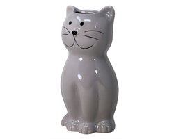 Concorde Waterverdamper radiator - kat / poes - grijs - kunststeen - kinderkamer - 17 cm - luchtbevochtiger