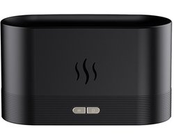 Deze 2-in-1 aroma diffuser beschikt over een vlameffect, een watertank van 0,18 liter, een luchtbevochtiger, een nachtlampje met twee helderheidsniveaus en een automatische uitschakelfunctie.