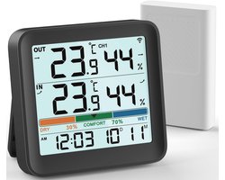 Digitale Thermometer en Hygrometer voor Binnen en Buiten met LCD-Display