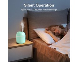 Draagbare Compacte Luchtbevochtiger 220ml, USB-luchtbevochtiger Voor Op Het Bureau, Geschikt Voor Auto's, Kantoren, Slaapkamers, Automatische Uitschakelfunctie, Twee Nevelstanden, Ultrastil Ontwerp - Goren
