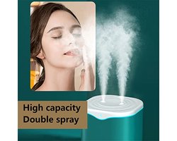 Draagbare USB-luchtbevochtigers, 2000 ml luchtbevochtiger voor slaapkamer fluisterstille luchtbevochtiger luchtbevochtigers voor slaapkamerplanten thuis (groen)