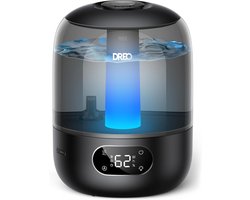 Dreo - Ultrasone Luchtbevochtiger voor Slaapkamer met LED Verlichting - Stil en Energiezuinig - Grote Watertank van 2,5 Liter - Automatische Uitschakeling - Aromatherapie - Wit
