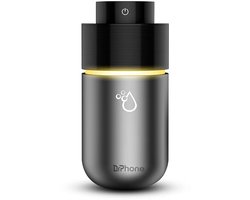 DrPhone EvoMist2 Luchtbevochtiger & Aroma Diffuser – 200ml – Nano Verneveling – Stille Werking <30dB – USB – LED Sfeerverlichting – Draagbaar – Zwart/Metaalgrijs
