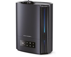 Erikssøn Luchtbevochtiger Hydra Comfort - 6 Liter - Geschikt voor Woonkamer, Kantoor, Slaapkamer, Babykamer - Met Aromatherapie - Zwart