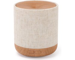 Essentiële olie diffuser, 200ml, met stoffen hoes en nachtlampje, ultrasone aromatherapie diffuser, luchtbevochtiger met licht, kamerdecoratie, kleine luchtbevochtiger.