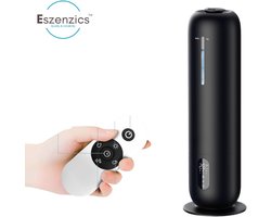 Eszenzics™ Luchtbevochtiger - Humidifier XXL 8 liter - Afstandsbediening - Aroma Diffuser - UV-sterilisatie - 3 Standen - Timer - Fluisterstil <30dB - Vast filter - Zwart