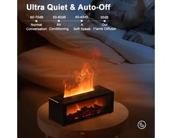 FlameMist – Luchtbevochtiger & Aroma Diffuser met LED Vlamlicht en Afstandsbediening