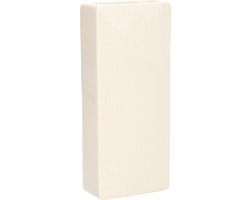 Gerimport luchtbevochtiger voor radiator - wit - aardewerk - 7,5 x 3,5 x 17,5 cm - waterverdamper