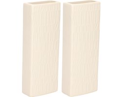 Gerimport Waterverdamper - 4x - warm wit - keramiek - 400 ml - radiatorbak luchtbevochtiger - 7 x 18,5 cm