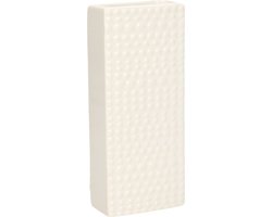 Gerimport Waterverdamper - creme wit - keramiek - 400 ml - radiatorbak luchtbevochtiger - 7,4 x 17,7 cm