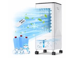 Golermo 3-in-1 Slimme Draagbare Aircooler – Ventilator, Koeler & Luchtbevochtiger in één!