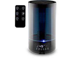 Grundig Luchtbevochtiger HD-1903A - Ultrasone Lucht Bevochtiger 4,3L - met Timer en Nachtlamp - Incl. Afstandsbediening - Zwart