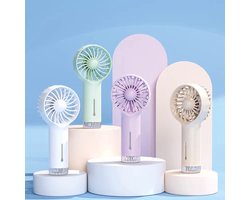 Handventilator – Wit - Mist – Nano Mist – Spray - Fan - Oplaadbaar - 14500 mAh - 3 Standen - Ventilator - Usb Oplaadbaar