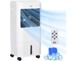 HOMCOM-Mobiler Klimaanlage aus ABS Weiß