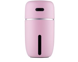 JeiibrZui Mini Luchtbevochtiger - Stille USB-Luchtbevochtiger - Slaapmodus Met Aromatherapie En 7-Kleurige LED-Nachtlamp - 1 Stuk - Voor Reizen & Kamer Gebruik Blauw