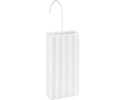 Keramische Luchtbevochtiger voor Radiatoren - Elegante Luchtbevochtiger met Frame, Wit (9 x 19,5 x 4 cm)