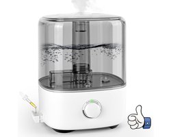 Luchtbevochtiger 5L - Stil (28dB) & BPA-vrij - 360° Vernevelaar - Geschikt voor Slaapkamer en Planten