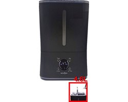 luchtbevochtiger AirAqua Alpha-2 (4.6L) | Let op; tijdelijk incl. luchtbevochtigers aroma | kalkfilter & zonder remote -kleur ZWART-