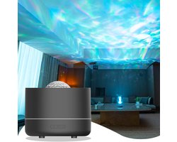 Luchtbevochtiger - Aroma Diffuser - Sterrenhemel Projector - Sterren Projector met LED Nachtlampje - 200ml USB