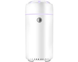Luchtbevochtiger - Autoluchtbevochtiger - Draagbare aromatherapie-diffuser voor in de auto - USB-luchtbevochtiger - Draagbare luchtbevochtiger voor kleine auto's - Aromatherapie-oliediffuser - Geschikt voor slaapkamer, kantoor, huis - Wit