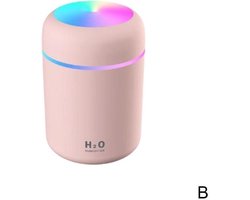 Luchtbevochtiger en LED-Nachtlampje – Roze
