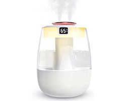 Luchtbevochtiger - Humidifier - Diffuser voor Woonkamer, Kantoor, Babykamer, Slaapkamer - Verschillende Standen - Stil Ontwerp - 1.3 liter - 3 verstuifstanden - Automatische uitschakeling