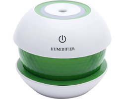 Luchtbevochtiger Magic Diamond Humidifier -Led sfeerverlichting- De stijlvolle luchtbevochtiger- Geur verspreider- met USB – met micro kabel Kleur Groen wit