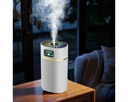 Luchtbevochtiger met koele mist (1,1 liter), geschikt voor slaapkamers en grote ruimtes, met stille nachtverlichting.