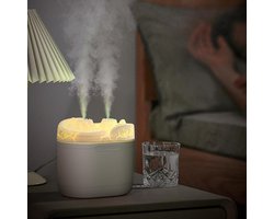 Luchtbevochtiger slaapkamer 1200 ml - stille luchtbevochtiger kinderkamer - 28 dB - 360° roterende spuitmond - BPA-vrij - automatische uitschakeling - gemakkelijk