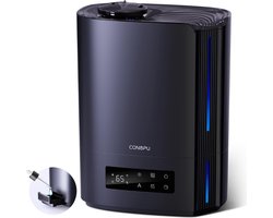 Luchtbevochtiger - Ultrasoon - Constante Temperatuur - 6L Capaciteit Geniet van stille, efficiënte luchtbevochtiging met meerdere handige functies!