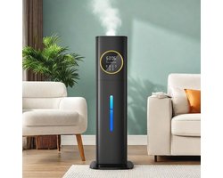 Luchtbevochtiger voor groot slaapkamer met timer en 360°-mondstuk