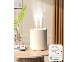 Luchtbevochtigers - Luchtbevochtiger voor slaapkamer, 1500 ml luchtbevochtiger voor babykamer met nachtlamp, extreem stil 20 dB, koude nevel luchtbevochtiger met automatisch uitschakelen 9H