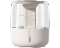 Luchtbevochtigers - Luchtbevochtiger voor slaapkamer, 6,8 L koude nevel luchtbevochtiger voor grote babykamer, vochtigheidsensor, 20 uur duur, warme nachtlamp, eenvoudig te vullen en te reinigen