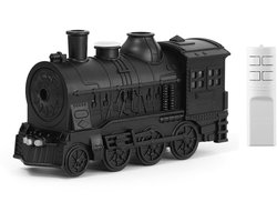 Luchtbevochtigers - Retro treinvormige luchtbevochtiger – 300 ML trein etherische olieverspreider, 4 verlichtingsinstellingen, 2 nevelmodi, ideaal voor treinliefhebbers