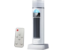 Luchtkoeler voor slaapkamers, geluiddemper, oscillerend, met afstandsbediening en watertank, 6 snelheden