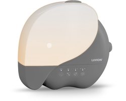 LUVION® Olifant Humidifier Dark Grey – Luchtbevochtiger & Nachtlampje – Ultrasone Mist – 3,8L – Ideaal voor Babykamer