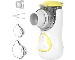 MELVRA Vernevelaar - Inhalator voor Kinderen en Volwassenen - Verstelbare Nevelfunctie - Inclusief 2 Verstuivermembranen - Voor Luchtwegen - Draagbaar & Stil