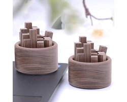 Mini Aromatherapie Diffuser Set - Houten Diffusers voor Auto en Woonkamer